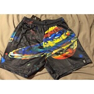 NWT Lost Files x I SPY 2024 Mesh Shorts Size Small Space Graphic Streetwear